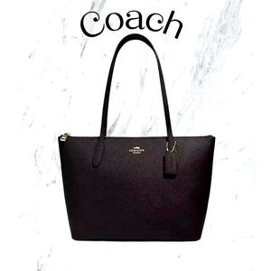 Coach Zip Top Shopper Tote